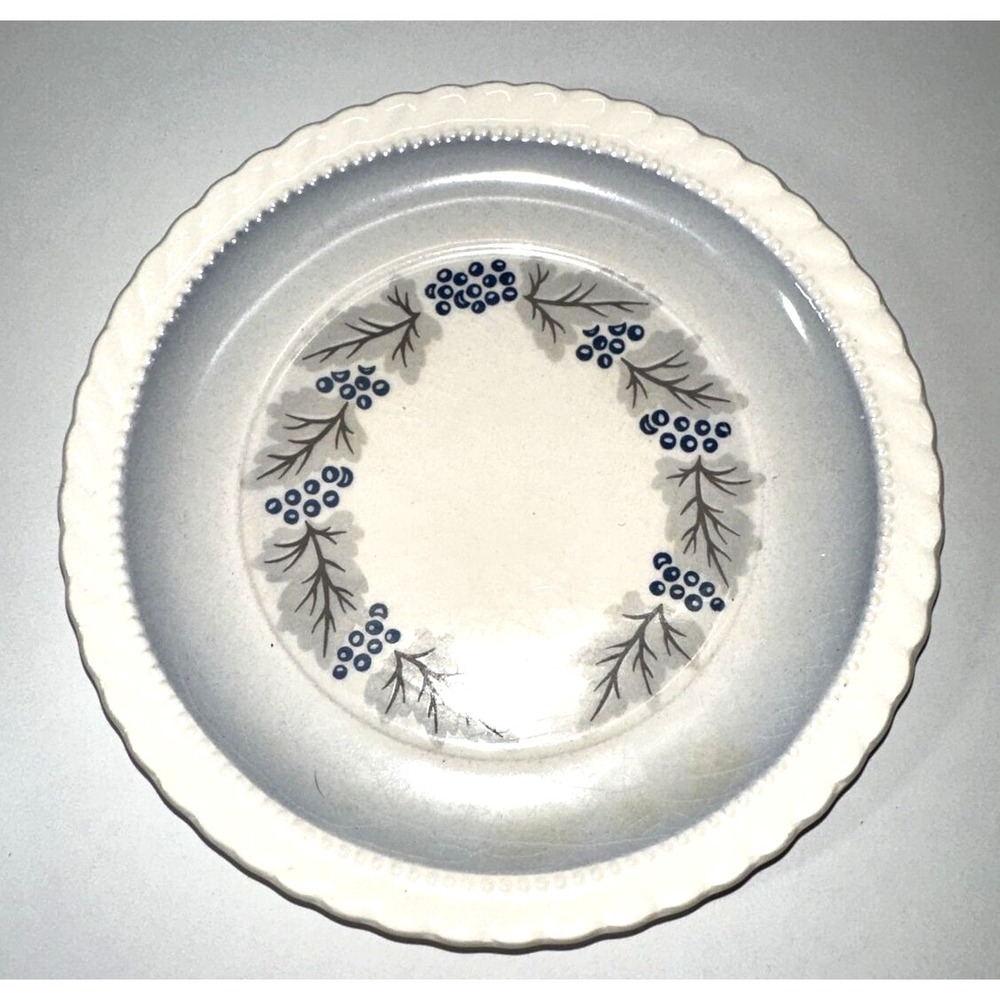 Monticello Made By Steubenville 131023-131032 Bread Plate‎ - Blue/Gray